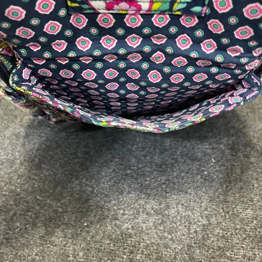Vera Bradley Petal Paisley Print Travel Bag Womens Large Quilted Campus Backpack